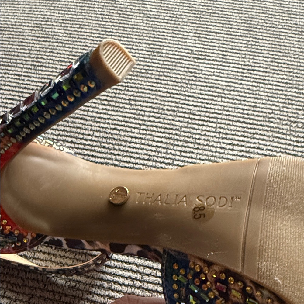 Thalia Sodi Multicolor 5” Studded Heels - Picture 2 of 8